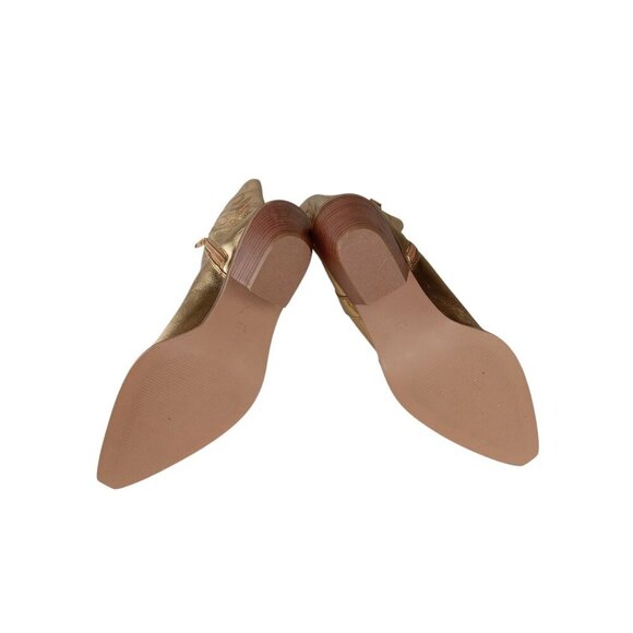 Coconuts By Matisse Agency Gold Tall Western Cowboy Boots Women's Size 6M - Picture 8 of 12